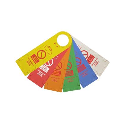 China Suitable for small assets tagging lock out tag exit kits scaffolding inspection construction safety tags for security for sale