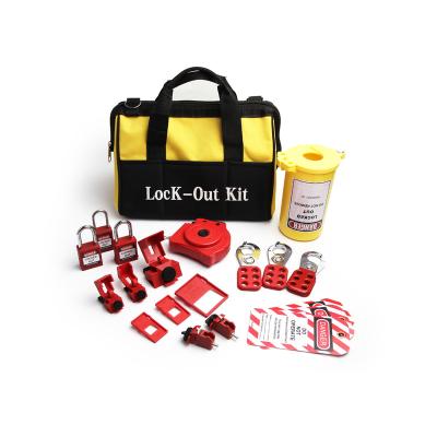 China Miniature Circuit Breaker Lockout Circuit Breaker Lockout Tag Out Kits , Loto Locks Electrical Safety Kits for sale