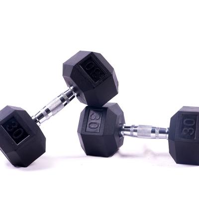 China Good Quality Universal Weight Training Multi Colored Wholesale Fitness Hex Dumbbell Rubber for sale