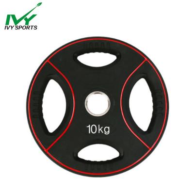 China Universal Gym Exercise Workout Gym Barbell Dumbbell Weight Set Tpu Lifting Bumper Plate for sale