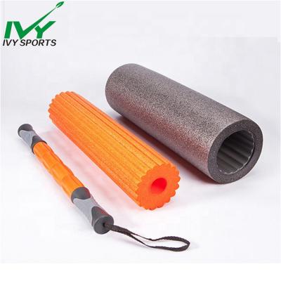 China Yoga Exercise Fitness Workout Muscle Massager Foam Roller Set 3 in 1 for sale