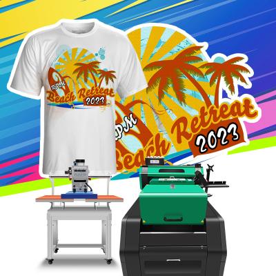 China Works for all fabrics Factory Direct Sale MTuTech DTF T-Shirt Printing Machine Sublimation Price for sale