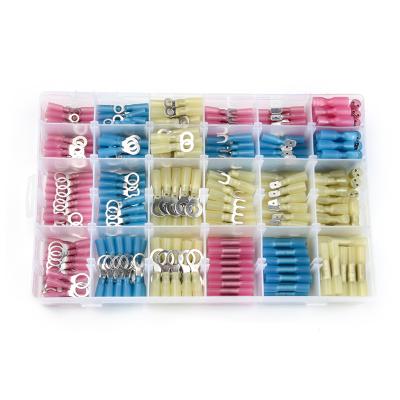 China PE+Copper 480pcs Heat Shrink Wire Crimp Terminal Marine Wiring Connector Fits Heat Shrink Wire Crimp Connectors for sale