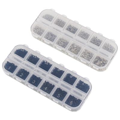 China Truss Glasses Micro Screws Glasses Repair Kit M1 M1.2 M1.4 M1.7 Round Head Self Tapping Electronic Wood Screws Tool Parts, 1200Pcs for sale