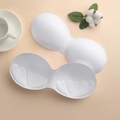 China One Piece Underwear Bra Mold Cup Lift Up Insert Pads Adjustable Seamless Sports Bra Cups for sale