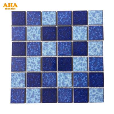 China China Factory Modern Square Blue Mosaic Tile For Swimming Pool for sale