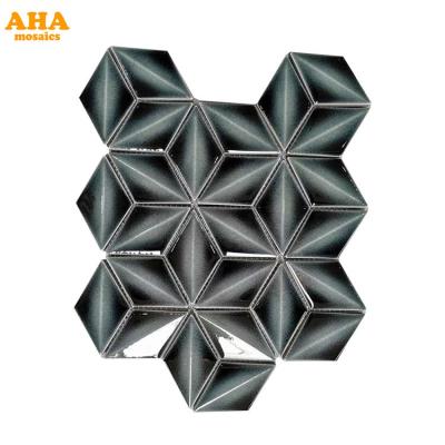 China New Design Decoration Natural Stone Marble Parquet Star Shape Irregular Mosaic for sale