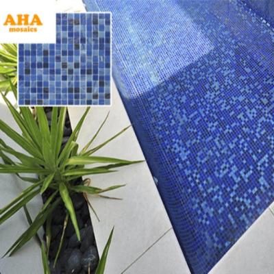 China Wholesale Fashion Trendy Square Design Glass Swimming Pool Colored Mosaic Tiles for sale