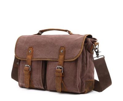 China Canvas Messenger Bag For Men's Dreamtop DTB052 Wholesale Daily Use Cross - Body Shoulder Bag Vintage Canvas Messenger Bag For Men for sale