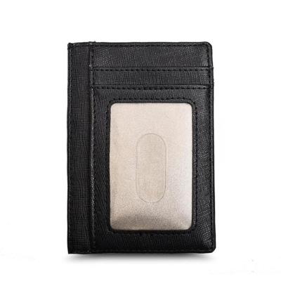 China Dreamtop DTE474 vintage saffiano leather mens slim saffiano credit card credit card black thin case rfid case women dreamtop DTE474 credit card holder for sale