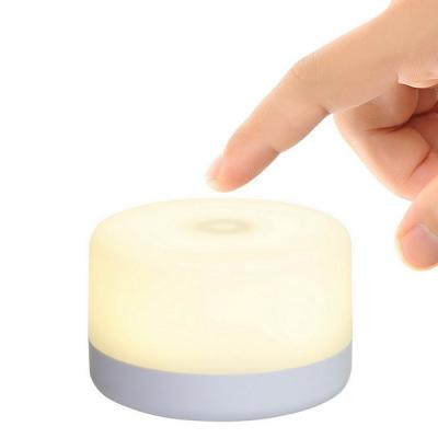 China Modern Customized Mini Led Night Light Portable USB Charging Wireless Bedside Touch Light Rechargeable Nursing Lamp for sale