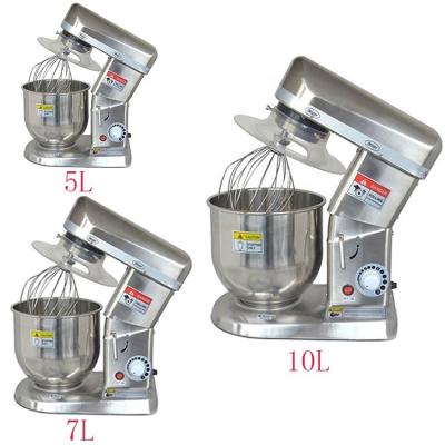 China Tilt Head Design 350W Commercial 5L 3 Hooks Stainless Steel Dough Food Stand Mixer for sale