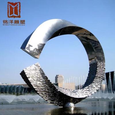 China Western high quality larfge cut stainless steel sculpture handmade metal sculpture for sale