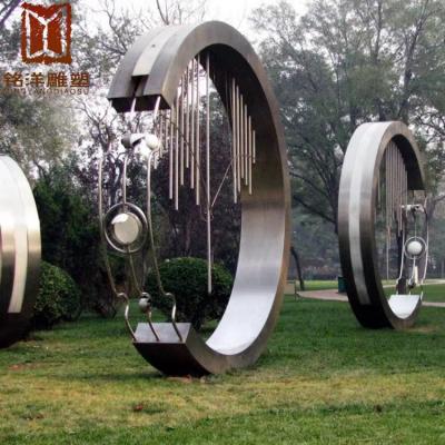 China Western Modern Abstract Large Stainless Steel Sculpture Metal Exhibition Pieces for sale