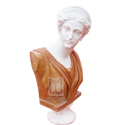 China European Size Female Famous Wholesale Venus Bust Sculpture Natural Marble Lady Bust Statue Life Head Statues for sale