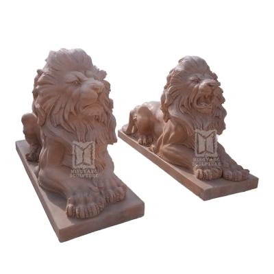 China Lion Stone Statue Chinese Marble sensitive liar EUROPEAN large Lion Sculpture Factory Direct Sale outdoor handmade for sale