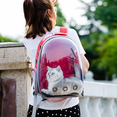 China Viable Pet Travel Carrier Bag Bubble Backpack Pet Carriers Space Capsule Pet Backpack for sale