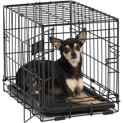 China Breathable Cages Dog Kennel Dog Cage Folding Iron Dog Pet Crate Cat Crate Kennel Mat for sale