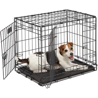 China Good Quality Breathable Insurance Dog Cage Collapsible Stainless Steel Pet Cages Carriers for sale