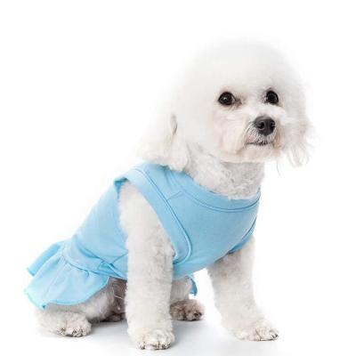 China Amazon Best Viable Product Luxury Pet Cat Ultra Soft Washable Dog Clothes T-shirt Skirt Apparel For Sale for sale