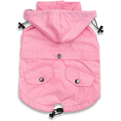 China Viable Waterproof Portable Large Dog Raincoat Reflective Pet Dog Clothes Hoodie Dog Raincoat for sale