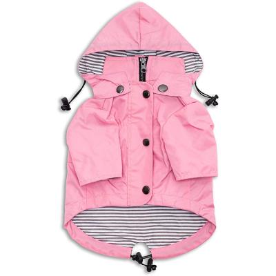 China Viable Wholesale Dog Raincoat Hooded Large Dog Raincoat Clothes for sale