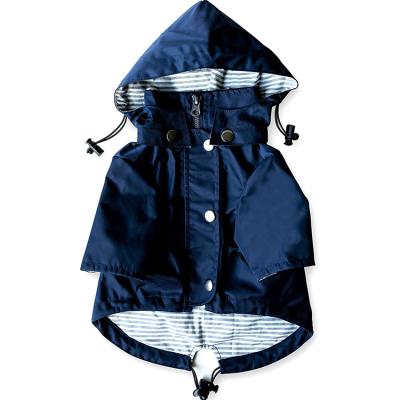 China Viable Wholesale Dog Raincoat Jacket Adjustable Reflective Dog Raincoat for sale