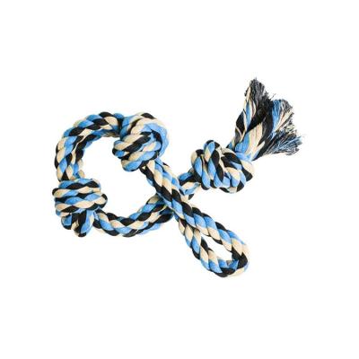 China New Viable Rope Toy Knot Puppy Chew Teething Cotton Dog Toys Teeth Cleaning Pet Paly Ball Dog Toy for sale