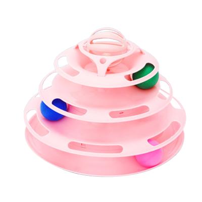 China Cute Viable Turntable Cat Toy Cat Pet Teasing Toys Interact Ball Cat Toy for sale