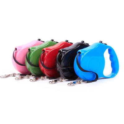 China Wholesale Automatic Adjustable Heavy Duty Retractable Pet Dog Stocked Nylon Material Leash For Large Dog for sale