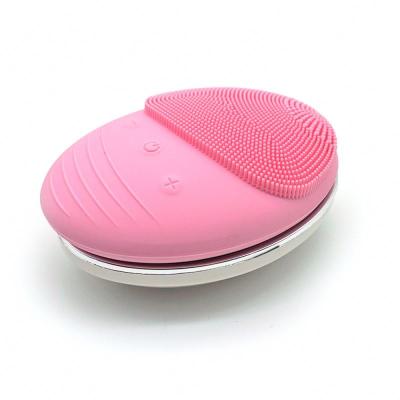 China The Other Rechargeable Electric Massage Ultrasonic Wireless Filling Sonic Face Cleansing Brush Silicone for sale