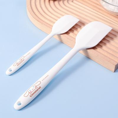 China CHEFMADE Viable Wholesale 2pc Set Cake White Spoon Kitchen Silicone Easy Baking Spatula for sale