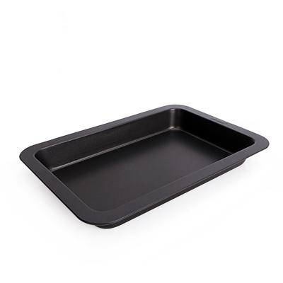 China CHEFMADE Sustainable Carbon Steel Non Stick Turkey Cheese Cupcake Pan Bakeware Tray Baking Plate Oblong Cake Pan for sale