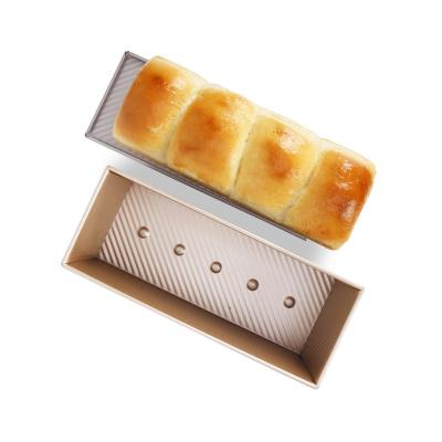 China Nordic Bread Pan With Lid Non-Stick Bread Ware Bake1000G Toast Bakeware Sustainable Carbon Steel Metal Mold for sale