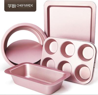 China CHEFMADE Foshan Wellcook Bakeware Kit Tool Set Nonstick Cookie Pan Cake Mold Tray Baking for sale