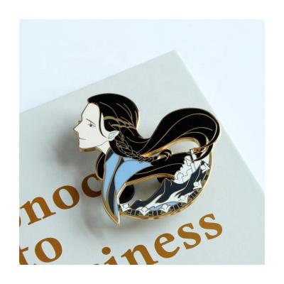 China Pop Metal Hard Enamel Pin Pins Custom Logo Hard Soft Enamel Craft For Hot Design for sale