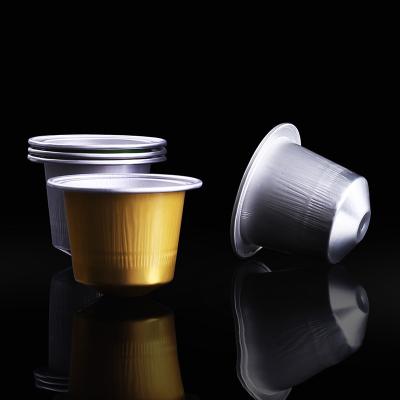 China Coffee Capsule Packaging High Quality Coffee Capsules Empty Aluminum Foil Coffee Capsule With Sticker for sale