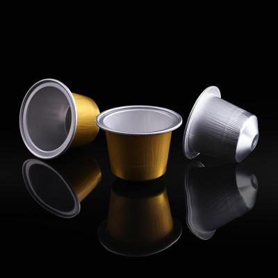 China Coffee Packaging Hot Sales Disposable Capsule Aluminum Foil Empty Coffee Cupsule With Lid for sale