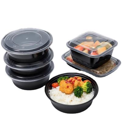 China Walson Factory Disposable Food Packaging Plastic Box Wholesale 48OZ Disposable Food Take Out Food Containers With Lids for sale