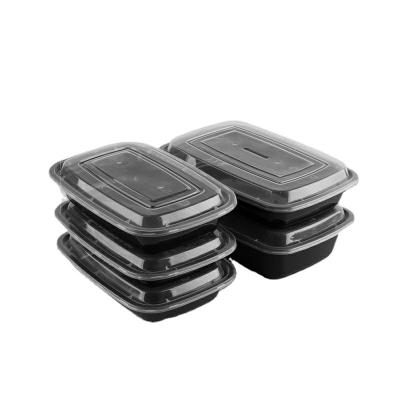 China 2023 New Product Disposable Walson Container Rectangle Plastic Meal Prep Disposable Food Takeaway Food Containers for sale