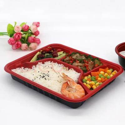 China Plastic Disposable Picnic Lunch Box Food Container Disposable Plastic Storage pp Low Price Disposable pp Food Container for sale