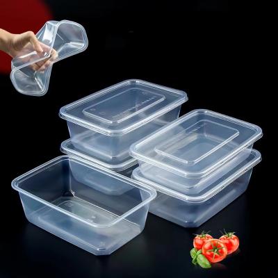 China Disposable Plastic Injection Transparent Plastic Food Lunch Box / Container for sale