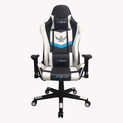 China Adjustable (Height) Customizable Premium Faux Leather and Fabric E-sports Chair with Neck and Waist Pillows for Internet Cafe for sale