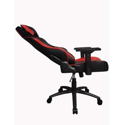 China New Adjustable Customizable (Height) Faux Leather Gaming Chair Gamer With Neck And Waist Pillows For Internet Cafe for sale