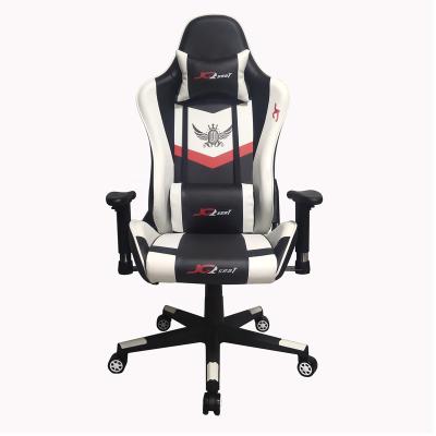 China (Size) 2021 Adjustable Customizable Faux Leather And Fabric Computer Pubg Gaming Chair With Neck And Waist Pillows For Home for sale