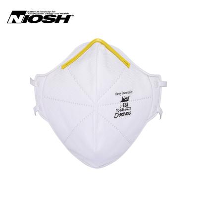 China NIOSH Breathable N95 Folding Respirator Dust Mask Nonwoven Particulate Disposable Particulate Pollution Mask for sale