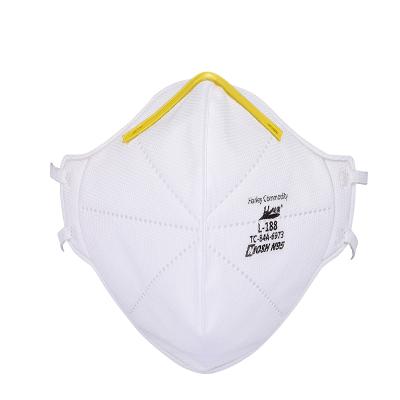 China Breathable NIOSH N95 Filter Face Mask Disposable Dust Mask Particulate Respirator for sale