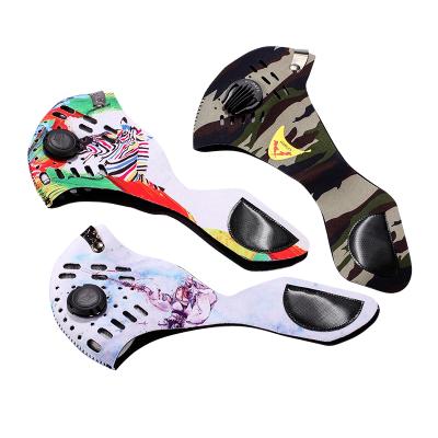 China Adjustable Cycling Dust Anti Pollution Health Face Masks Neoprene Half Filter Bike Ski Masks for sale