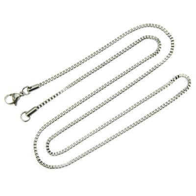 China CLASSIC Wholesale Fashion 2mm Stainless Steel Box Chain Necklace for sale