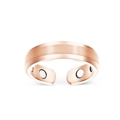 China Elegant Titanium Magnetic Ring Pain Relief Copper Ring Therapy For Arthritis And Carpal Tunnel Copper Ring for sale